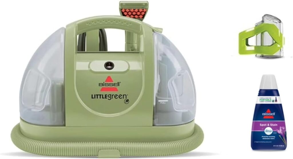 Flipping Couches is made easy for beginners with the Bissell Little Green Cleaner